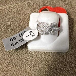 Infinity Silver Knot Ring